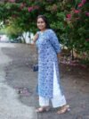 Jaipur Indigo Handblock Cotton Kurti | Straight Cut